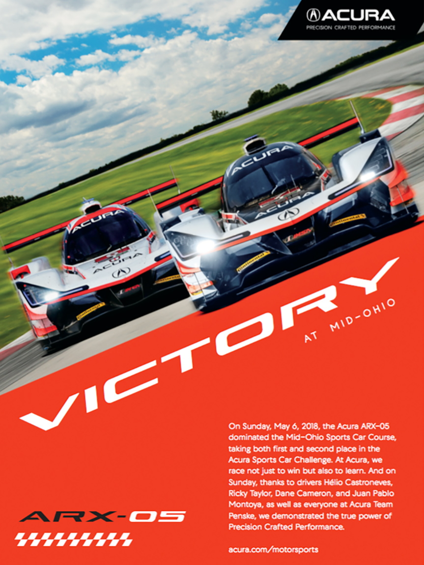 Print Ad for Acura ARX-05