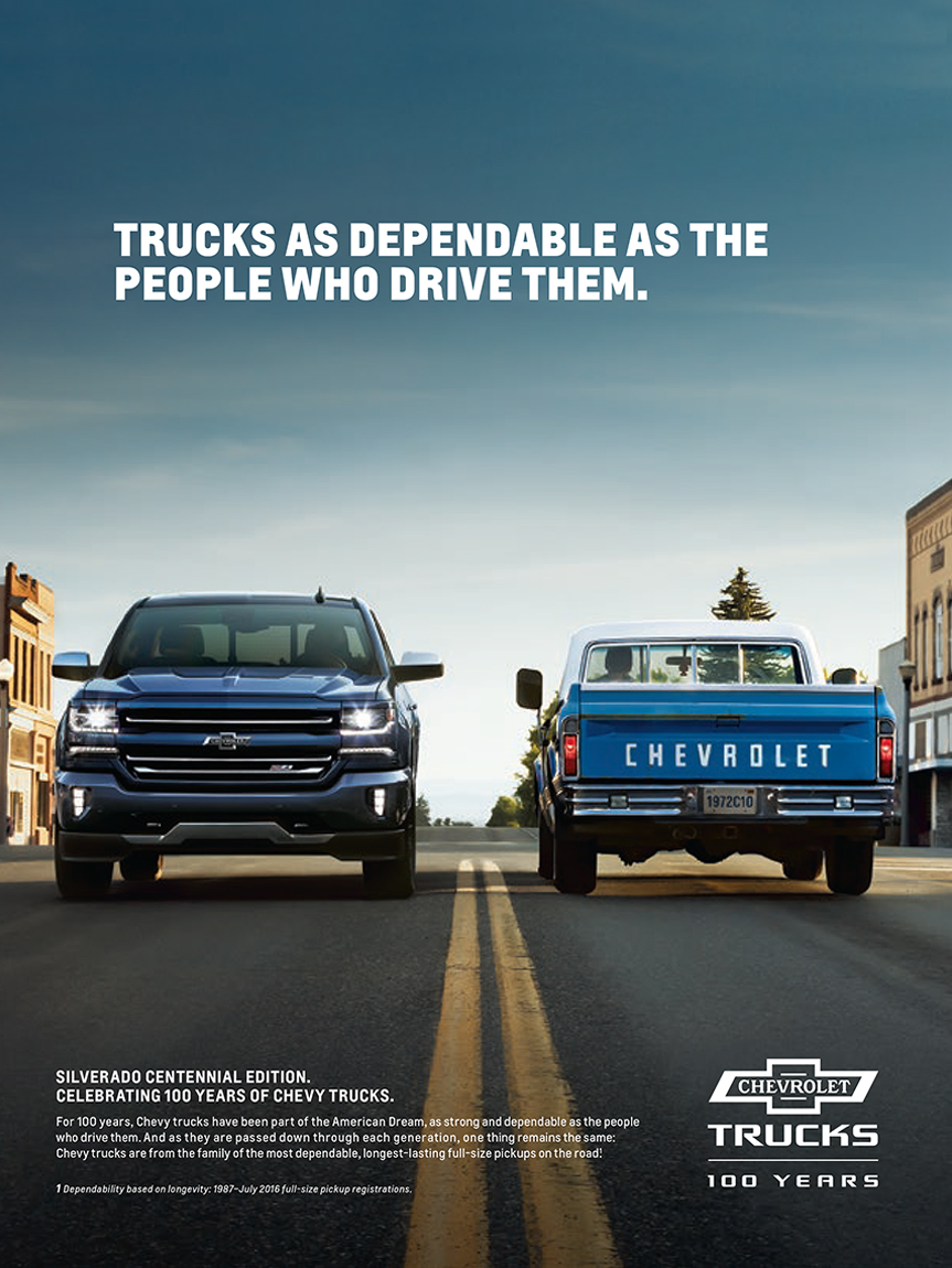 Print Ad for Chevy Trucks