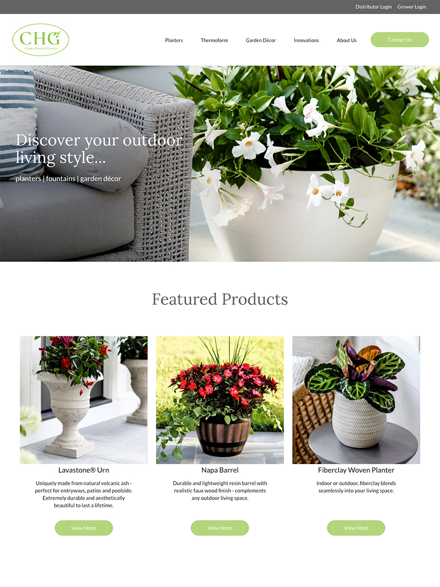 Classic Home and Garden Website