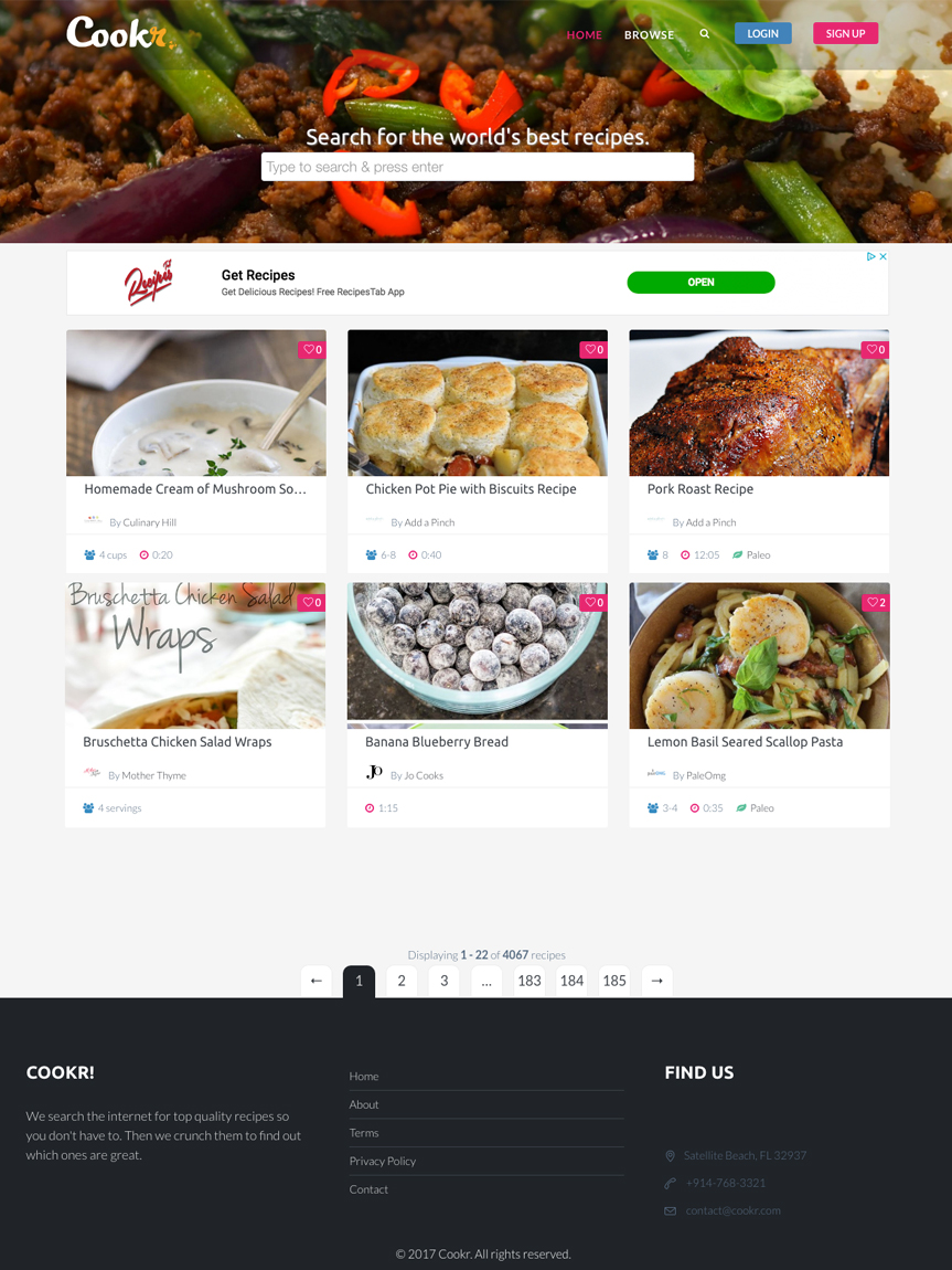 Cookr Website