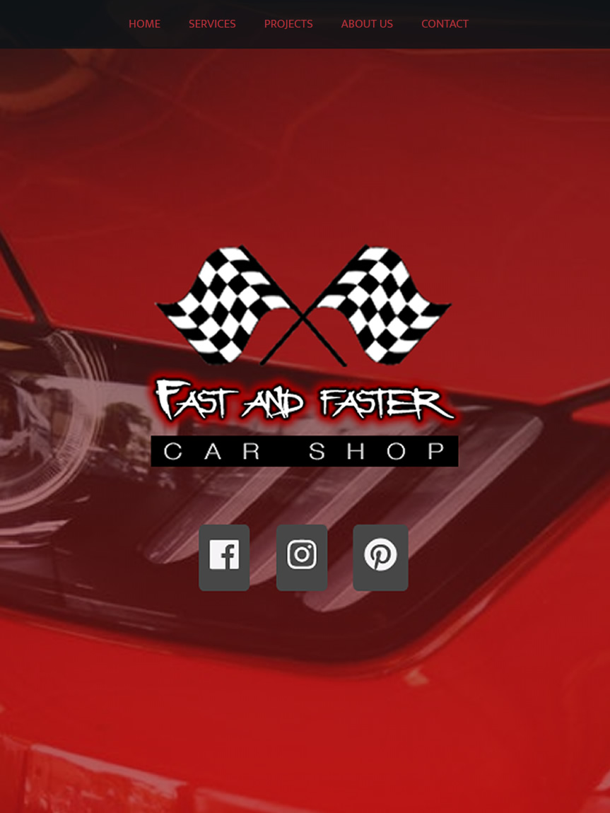 Car Shop Company Website Prototype