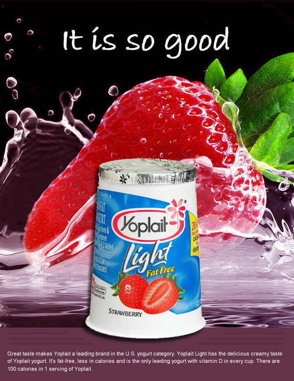 Mockup Ad for Yoplait Yogurt