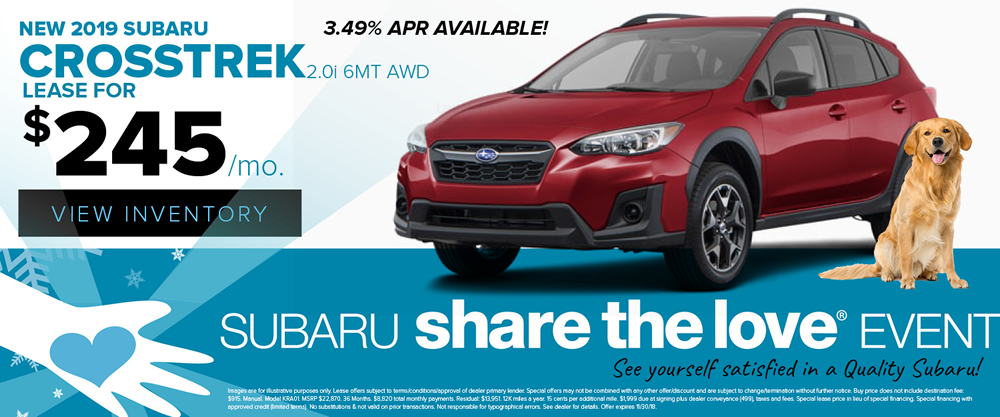 New Car Special Ad for Subaru